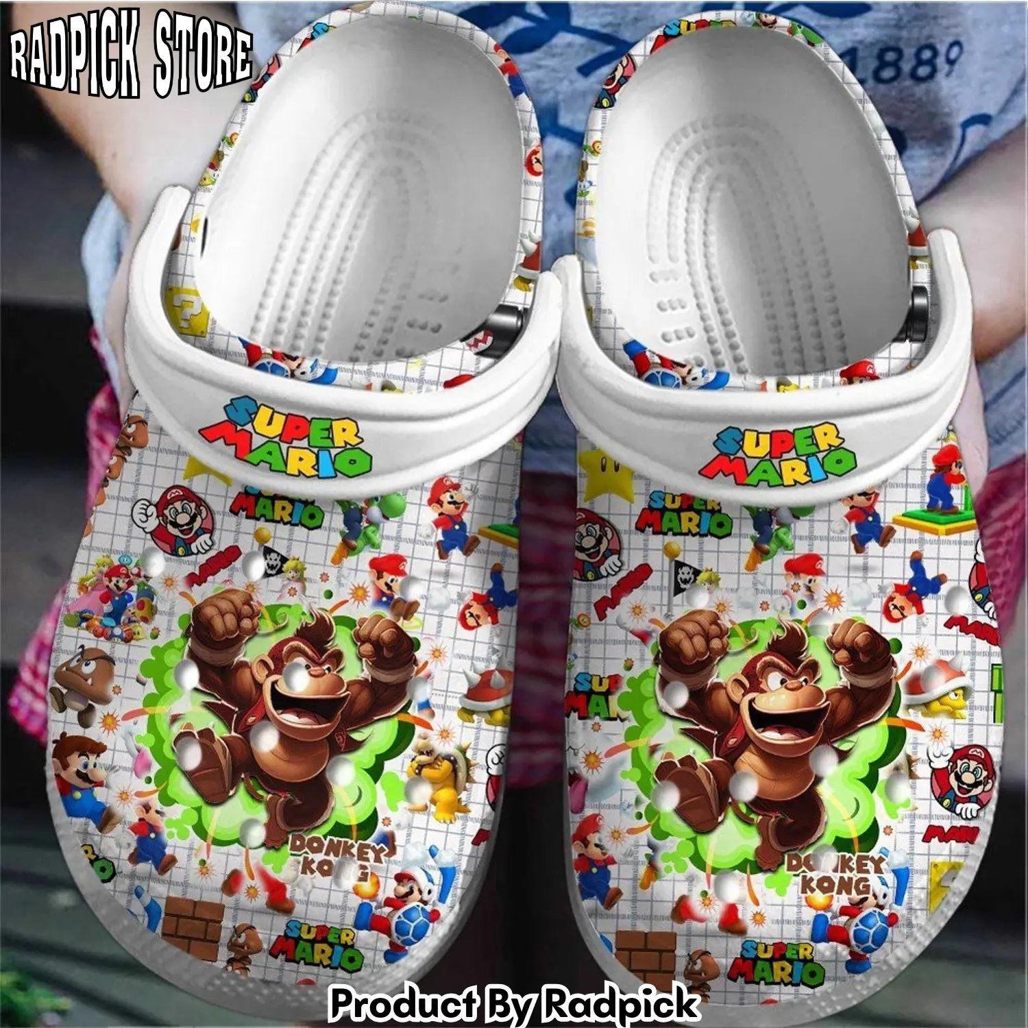 Radpick super mario game movie clogs shoes comfortable for men women lhk rp6521062